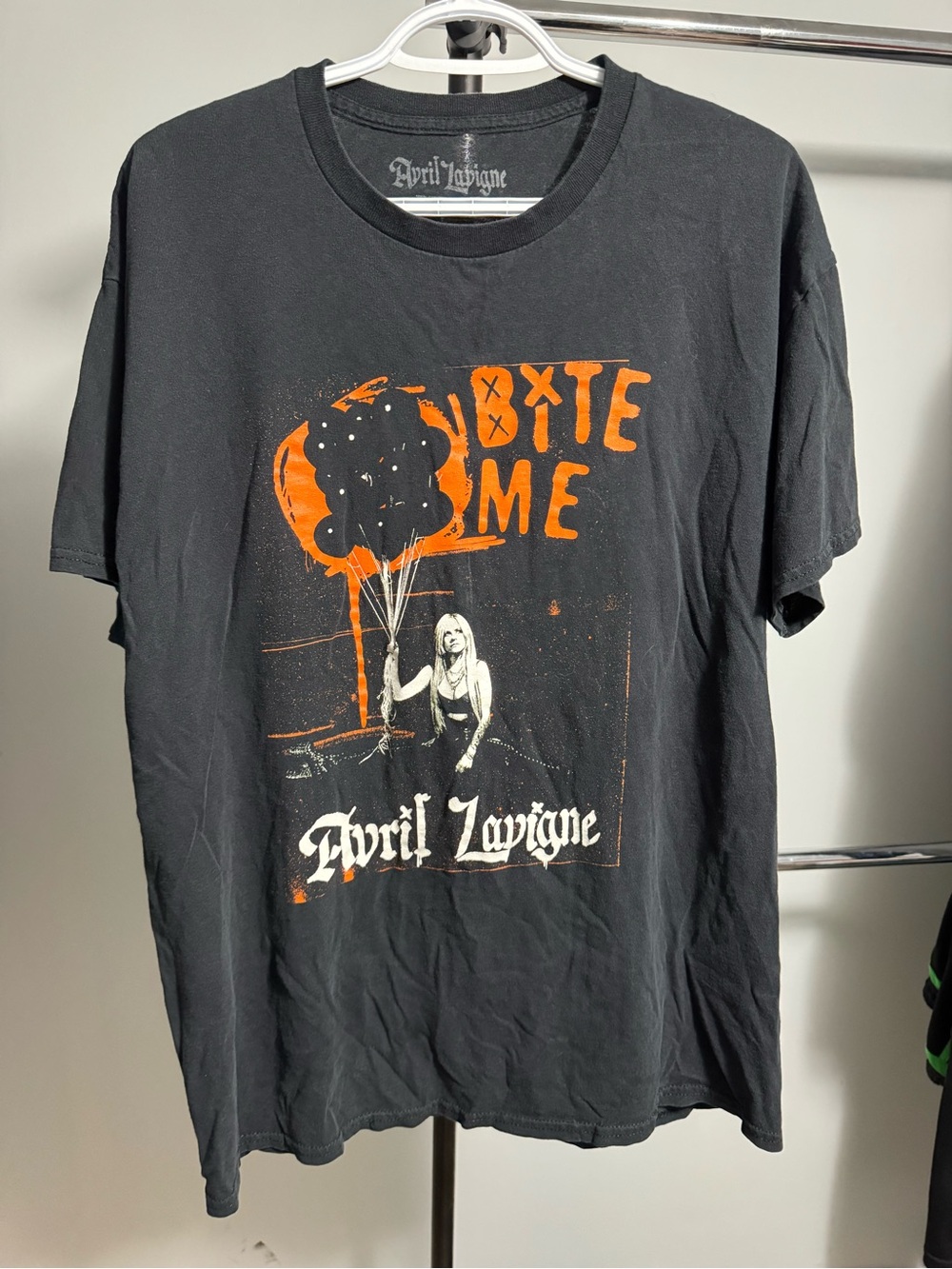 Avril Lavigne 'Bite Me' Black Graphic Tee